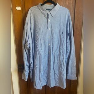 Ralph Lauren Mens button down dress shirt size 4XL Tall Classic Fit